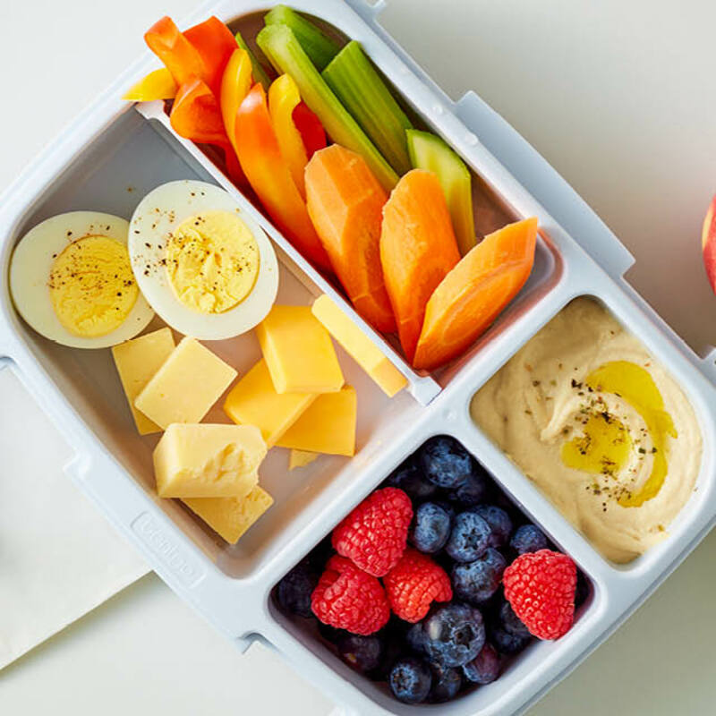 Example of healthy snacks provided during On Track Reader Tutoring Sessions.